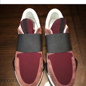Givenchy Maroon Runner Elastic Slip-on sneaker